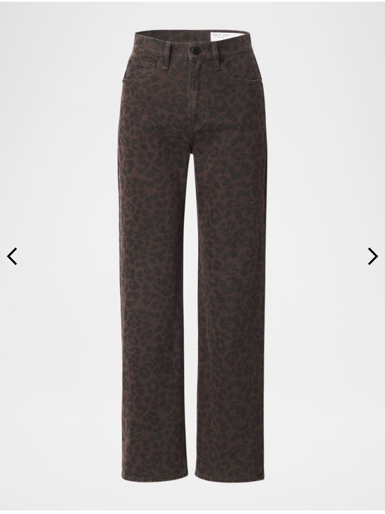 rag & bone Denim - rag & bone Brown Leopard-Print Jeans